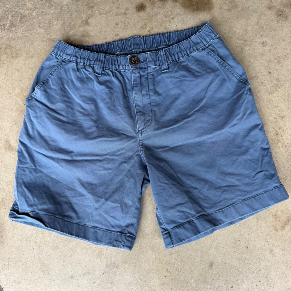 Chubbies Shorts Mens S Blue 7" Inseam Elastic Waist Regular Fit Casual Summer